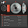 APBRS377 Rear Drilled Brake Rotors