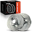 APBRS415 2 Pcs Front Drilled Brake Rotors