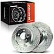 APBRS423 2 Pcs Rear Drilled Brake Rotors