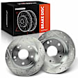 APBRS460 2 Pcs Rear Drilled Brake Rotors