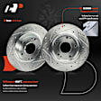 APBRS460 2 Pcs Rear Drilled Brake Rotors