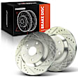 APBRS500 2 Pcs Rear Drilled Brake Rotors