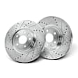 APBRS511 2 Pcs Front Drilled Brake Rotors