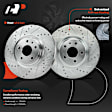 APBRS511 2 Pcs Front Drilled Brake Rotors