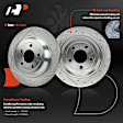 APBRS521 2 Pcs Rear Drilled Brake Rotors