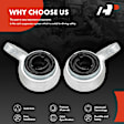 2-Pc Control Arm Bushing, Front Lower A-Premium APCA0007