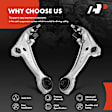 APCA0219C 2x Front Lower Control Arm with Ball Joint