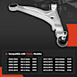 2010 Mazda MX-5 Miata - Front, Driver Side, Lower Control Arm, With Ball Joint, With ball joint(s)