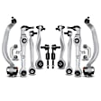A Set of 12 Control Arm Sway Bar Link and Tie Rod End Kit Front Side A-Premium APCA0298