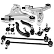 APCA0322 8x Front Lower Control Arms Tie Rods Sway Bars Ball Joints