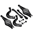 A Set of 8 Control Arm and Sway Bar Link Kit Rear Lower and Upper A-Premium APCA0329