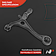 2003 Honda Accord - Front, Driver Side, Lower Control Arm, Without ball joint(s)