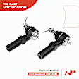 APCA0525 8x Inner & Outer Tie Rod Ends & Front Ball Joints