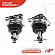 APCA0525 8x Inner & Outer Tie Rod Ends & Front Ball Joints