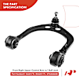 APCA0571 8x Front Control Arm with Ball Joint Sway Bar Tie Rod End