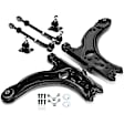 APCA0582 6x Front Lower Control Arm with Ball Joint Tie Rod End