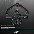 APCA0602 4x Front Control Arm & Ball Joint Assembly