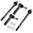 APCA0611 4x Front Inner & Outer Tie Rod Ends