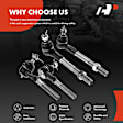 APCA0660 4x Front Inner & Outer Tie Rod Ends