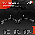 APCA0662 2x Front Upper Control Arms with Ball Joints Pair