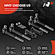 APCA0712 6x Front Tie Rod End & Adjusting Sleeve Kit