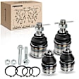 APCA0733 4x Front Lower & Upper Ball Joints Kit