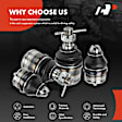 APCA0733 4x Front Lower & Upper Ball Joints Kit