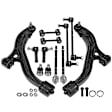 APCA0745 12x Control Arm & Ball Joint Assembly & Sway Bar Link