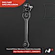 APCA0793 4x Front Control Arm with Ball Joint Outer Tie Rod End