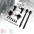 APCA0799 6x Front Inner & Outer Tie Rod Ends with Ball Joints