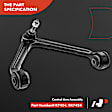 APCA0810 6x Front Control Arm with Ball Joint Tie Rod End