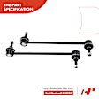 APCA0811 4x Front Stabilizer Bar Link & Tie Rod End