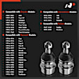 APCA0817 2x Front Upper Ball Joint