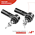 APCA0880 6x Front Control Arm & Inner & Outer Tie Rod Ends