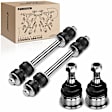 APCA0991 4x Front Stabilizer Bar End Link Ball Joints