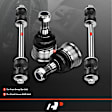 APCA0991 4x Front Stabilizer Bar End Link Ball Joints