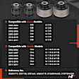 APCA10022 4 Pcs Front Lower Forward & Rearward Control Arm Bushing