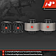 APCA10022 4 Pcs Front Lower Forward & Rearward Control Arm Bushing