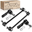 APCA1007 4x Front Stabilizer Sway Bar End Links & Tie Rod End