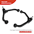 APCA1056 4x Front Upper Control Arm Assembly and Tie Rod End