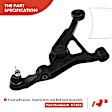 APCA1066 4x Front Control Arm with Ball Joints Stabilizer Bar Link