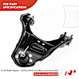 APCA1079 4x Front Upper Control Arm with Sway Bar Link & Ball Joint Assembly