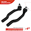 APCA1173 4x Inner & Outer Tie Rod End