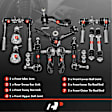 APCA1311 14 Pcs Sway Bar Link & Tie Rod End & Ball Joint
