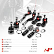 APCA1375 8x Inner & Outer Tie Rod End & Ball Joint