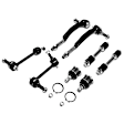 APCA1395 8x Front & Rear Stabilizer Bar Link Tie Rod Ends & Ball Joints