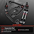 APCA1439 6x Front Upper Control Arm with Ball Joint Stabilizer Bar Link