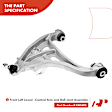 APCA1467 8x Front Control Arm with Ball Joints Outer Tie Rod End