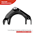 APCA1498 2x Front Upper Control Arm and Ball Joint Assembly
