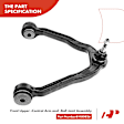 APCA1554 8x Front Control Arm with Ball Joints Stabilizer Bar Link